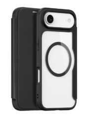 DUX DUCIS Skin X Pro Series For iPhone Air Leather Case Flip Cover Compatible with MagSafe Black iPhone Air by The Case Factory