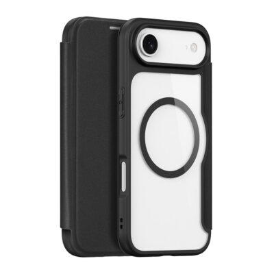 DUX DUCIS Skin X Pro Series For iPhone Air Leather Case Flip Cover Compatible with MagSafe Black iPhone Air by The Case Factory