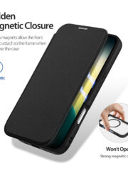 DUX DUCIS Skin X Pro Series For iPhone Air Leather Case Flip Cover Compatible with MagSafe by The Case Factory