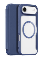 DUX DUCIS Skin X Pro Series For iPhone Air Leather Case Flip Cover Compatible with MagSafe Blue iPhone Air by The Case Factory