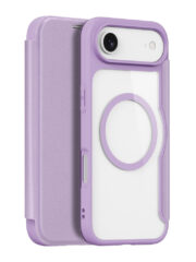 DUX DUCIS Skin X Pro Series For iPhone Air Leather Case Flip Cover Compatible with MagSafe Purple Pink iPhone Air by The Case Factory