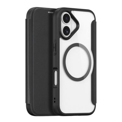 DUX DUCIS Skin X Pro Series For iPhone 17 Leather Case Flip Cover Compatible with MagSafe Black iPhone 17 by The Case Factory