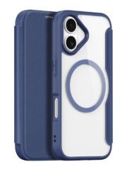 DUX DUCIS Skin X Pro Series For iPhone 17 Leather Case Flip Cover Compatible with MagSafe Blue iPhone 17 by The Case Factory