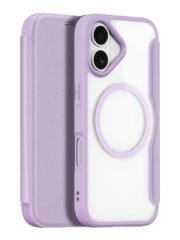 DUX DUCIS Skin X Pro Series For iPhone 17 Leather Case Flip Cover Compatible with MagSafe Purple Pink iPhone 17 by The Case Factory