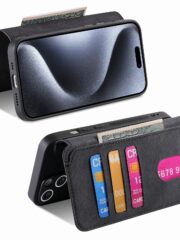 CASENEO MW-03 For iPhone 12 Pro Max Case Magnetic Detachable Wallet Leather Flip Phone Cover by The Case Factory