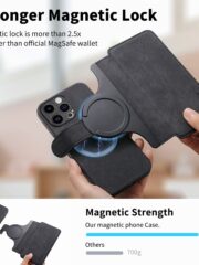 CASENEO MW-03 For iPhone 12 Pro Max Case Magnetic Detachable Wallet Leather Flip Phone Cover by The Case Factory