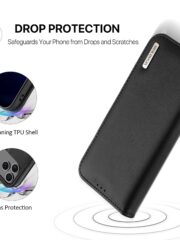 DUX DUCIS Hivo Series For iPhone 17 Pro Case Cowhide Leather RFID Blocking Wallet Stand Flip Phone Cover by The Case Factory
