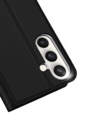 DUX DUCIS Skin Pro Series For Samsung Galaxy S25 FE Case Leather Cover with Card Holder by The Case Factory