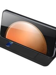 DUX DUCIS Skin Pro Series For Samsung Galaxy S25 FE Case Leather Cover with Card Holder by The Case Factory