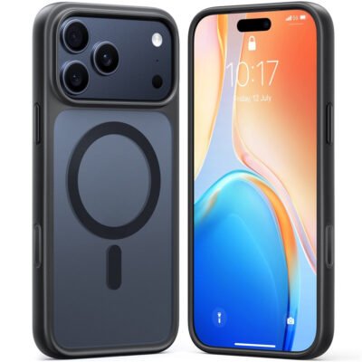 TORRAS Guardian-Mag Series For iPhone 17 Pro Case Magnetic Matte Phone Cover Black iPhone 17 Pro by The Case Factory