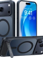 TORRAS Ostand L1 Series For iPhone 17 Pro Max MagSafe Kickstand Case Black iPhone 17 Pro Max by The Case Factory