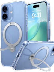 TORRAS Ostand Q3 Spin Series For iPhone 17 MagSafe Rotating Kickstand Case Transparent iPhone 17 by The Case Factory