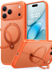 TORRAS Ostand Q3 Spin Series For iPhone 17 Pro Max MagSafe Rotating Kickstand Case Orange iPhone 17 Pro Max by The Case Factory
