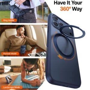 TORRAS Ostand O1 Guardian Series For iPhone 17 Pro Max MagSafe Rotating Kickstand Case by The Case Factory