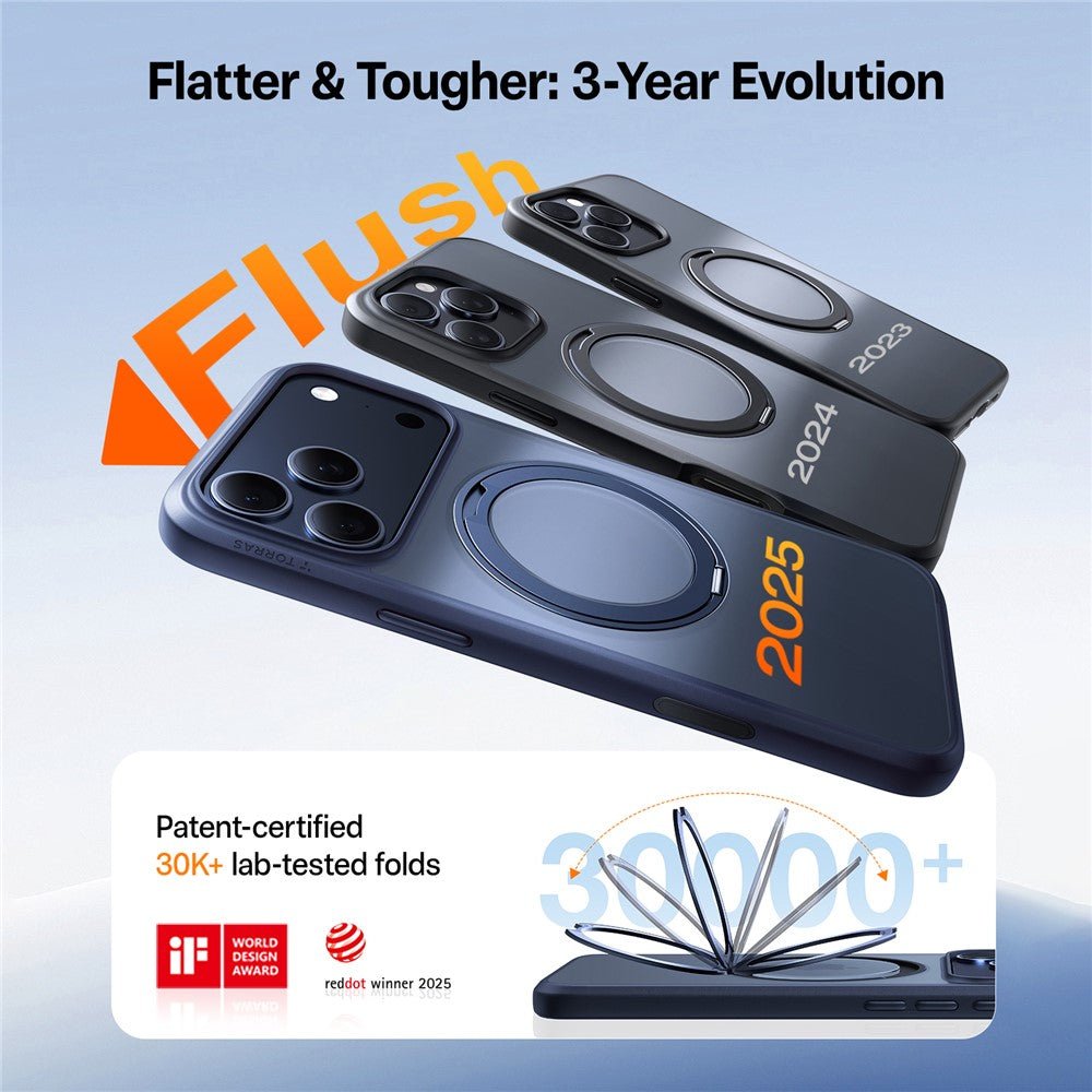 TORRAS Ostand O1 Guardian Series For iPhone 17 Pro Max MagSafe Rotating Kickstand Case by The Case Factory