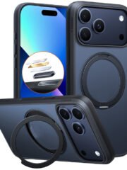 TORRAS Ostand O1 Guardian Series For iPhone 17 Pro Max MagSafe Rotating Kickstand Case Black iPhone 17 Pro Max by The Case Factory