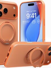 TORRAS Ostand O3 Fitness Series For iPhone 17 Pro Case Compatible with MagSafe Kickstand Phone Cover Orange iPhone 17 Pro by The Case Factory