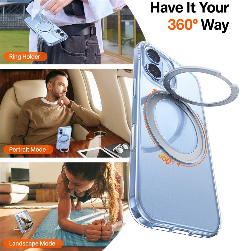 TORRAS Ostand O1 Guardian Series For iPhone 17 MagSafe Rotating Kickstand Case by The Case Factory