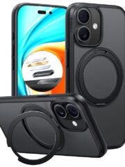 TORRAS Ostand O1 Guardian Series For iPhone 17 MagSafe Rotating Kickstand Case Black iPhone 17 by The Case Factory