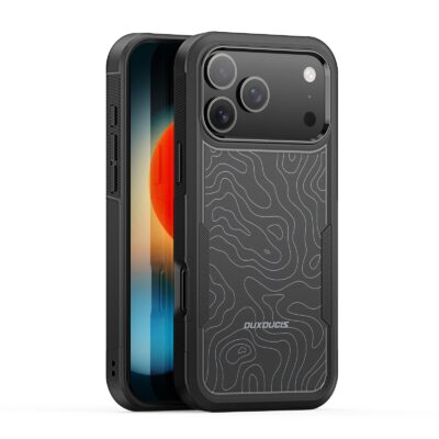 For iPhone 17 Pro Magnetic Case DUX DUCIS SHLD Series 10FT Drop Protection Shockproof Phone Cover Contour Pattern iPhone 17 Pro by The Case Factory