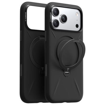 TORRAS Ostand Q3 Silicone Series For iPhone 17 Pro Case Kickstand Liquid Silicone Phone Cover Compatible with MagSafe by The Case Factory