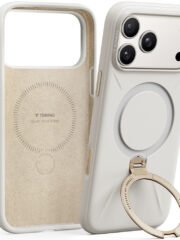 TORRAS Ostand Q3 Silicone Series For iPhone 17 Pro Max Case Magnetic Ring Kickstand Liquid Silicone Phone Cover by The Case Factory