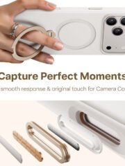 TORRAS Ostand Q3 Silicone Series For iPhone 17 Pro Max Case Magnetic Ring Kickstand Liquid Silicone Phone Cover by The Case Factory