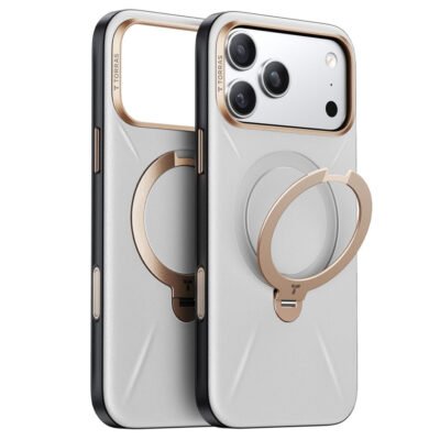 TORRAS Ostand Q3 VegSkin Series For iPhone 17 Pro Case Compatible with MagSafe Kickstand Phone Cover Grey iPhone 17 Pro by The Case Factory