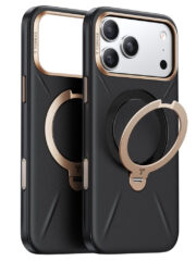 TORRAS Ostand Q3 VegSkin Series For iPhone 17 Pro Case Compatible with MagSafe Kickstand Phone Cover Black iPhone 17 Pro by The Case Factory