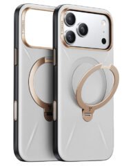 TORRAS Ostand Q3 VegSkin Series For iPhone 17 Pro Max Case Compatible with MagSafe Kickstand Phone Cover Grey iPhone 17 Pro Max by The Case Factory