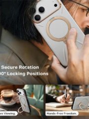 TORRAS Ostand Q3 VegSkin Series For iPhone 17 Pro Max Case Compatible with MagSafe Kickstand Phone Cover by The Case Factory