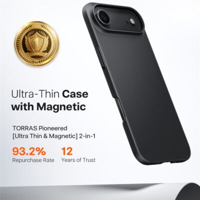 TORRAS Slimfit Mag Series For iPhone Air Case Compatible with MagSafe Shockproof Phone Cover by The Case Factory