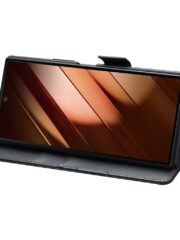 QIALINO For Samsung Galaxy Z Fold7 Case with Card Holder Genuine Leather Stand Phone Cover by The Case Factory