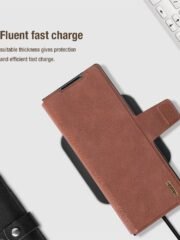 NILLKIN For Samsung Galaxy Z Fold7 Case PU-PC Stand Design Phone Cover with Card Slot by The Case Factory