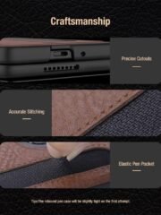 NILLKIN For Samsung Galaxy Z Fold7 Case PU-PC Stand Design Phone Cover with Card Slot by The Case Factory