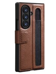 NILLKIN For Samsung Galaxy Z Fold7 Case PU-PC Stand Design Phone Cover with Card Slot by The Case Factory