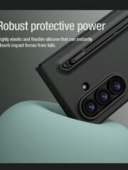 NILLKIN Flex Pure Fold Case for Samsung Galaxy Z Fold7 Silicone-PC Phone Cover with Stylus Pen by The Case Factory