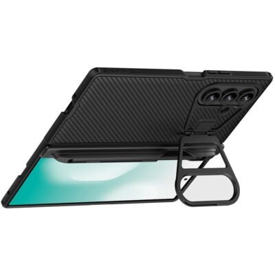 NILLKIN CamShield Prop Series For Samsung Galaxy Z Fold7 Case PC Phone Cover with Clear Camera Lid / Stylus Pen by The Case Factory