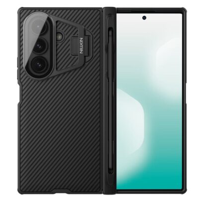 NILLKIN CamShield Prop Magnetic Series For Samsung Galaxy Z Fold7 Case PC Phone Cover with Clear Camera Lid / Stylus Pen As Shown Samsung Galaxy Z Fold7 by The Case Factory
