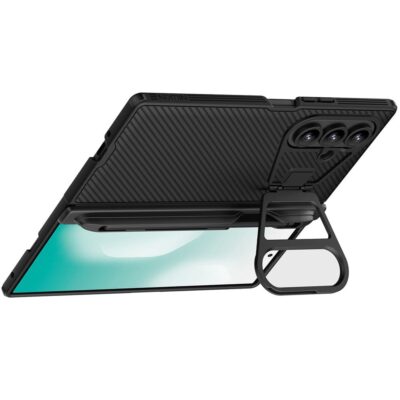 NILLKIN CamShield Prop Magnetic Series For Samsung Galaxy Z Fold7 Case PC Phone Cover with Clear Camera Lid / Stylus Pen by The Case Factory