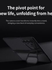 NILLKIN CamShield Prop Magnetic Series For Samsung Galaxy Z Fold7 Case PC Phone Cover with Clear Camera Lid / Stylus Pen by The Case Factory