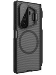 NILLKIN CamShield Prop Magnetic Translucent Series For Samsung Galaxy Z Fold7 Case with Stylus Pen Clear Camera Lid PC Phone Cover by The Case Factory