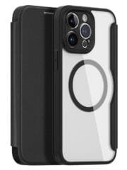 DUX DUCIS Skin X Pro for iPhone 14 Pro Max Magnetic Case Card Slot Leather Flip Phone Cover Black iPhone 14 Pro Max by The Case Factory