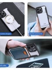 DUX DUCIS Skin X Pro for iPhone 14 Pro Max Magnetic Case Card Slot Leather Flip Phone Cover by The Case Factory