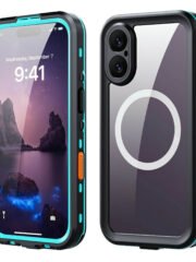 REDPEPPER Dot+ Series For iPhone 17 Case Compatible with MagSafe IP68 Waterproof Clear Back Phone Cover Blue iPhone 17 by The Case Factory