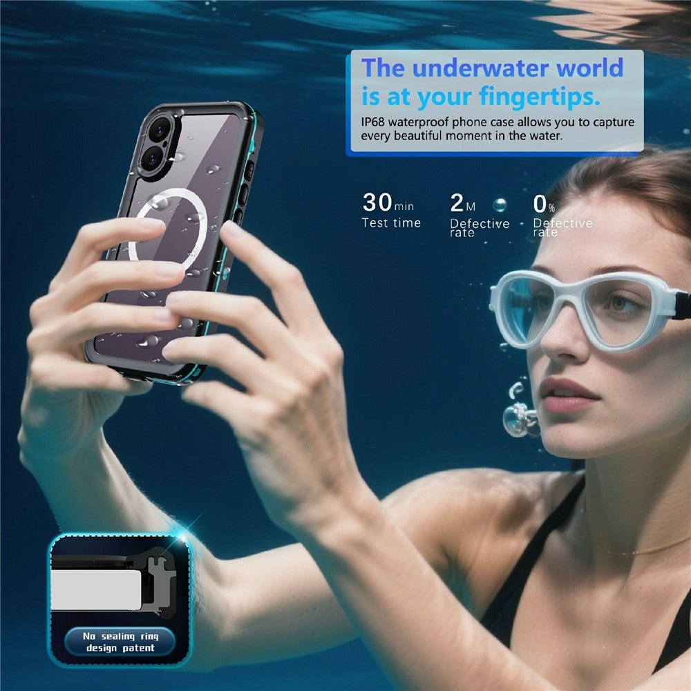 REDPEPPER Dot+ Series For iPhone 17 Case Compatible with MagSafe IP68 Waterproof Clear Back Phone Cover by The Case Factory