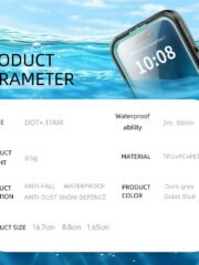 REDPEPPER Dot+ Series For iPhone Air Case Compatible with MagSafe IP68 Waterproof Clear Back Phone Cover by The Case Factory