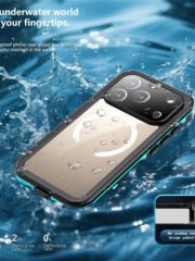 REDPEPPER Dot+ Series For iPhone 17 Pro Case Compatible with MagSafe IP68 Waterproof Clear Back Phone Cover by The Case Factory