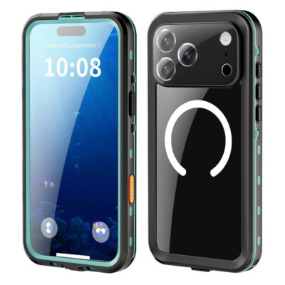 REDPEPPER Dot+ Series For iPhone 17 Pro Max Case Compatible with MagSafe IP68 Waterproof Clear Back Phone Cover Blue iPhone 17 Pro Max by The Case Factory