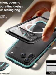 REDPEPPER Dot+ Series For iPhone 17 Pro Max Case Compatible with MagSafe IP68 Waterproof Clear Back Phone Cover by The Case Factory